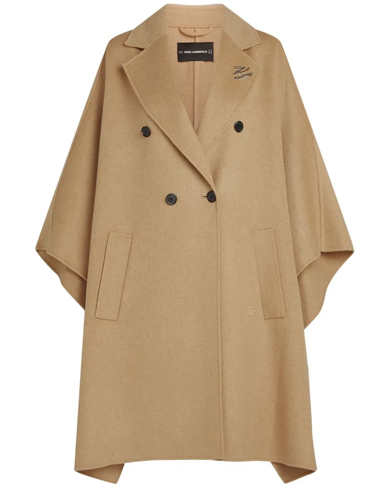 Karl Lagerfeld Doppelreihiges Cape - Nude Nude