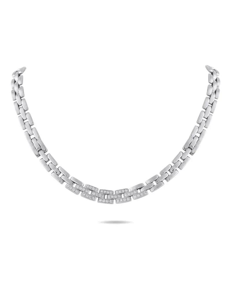 Cartier 18K white gold Maillon Panthere necklace - Silber Silber