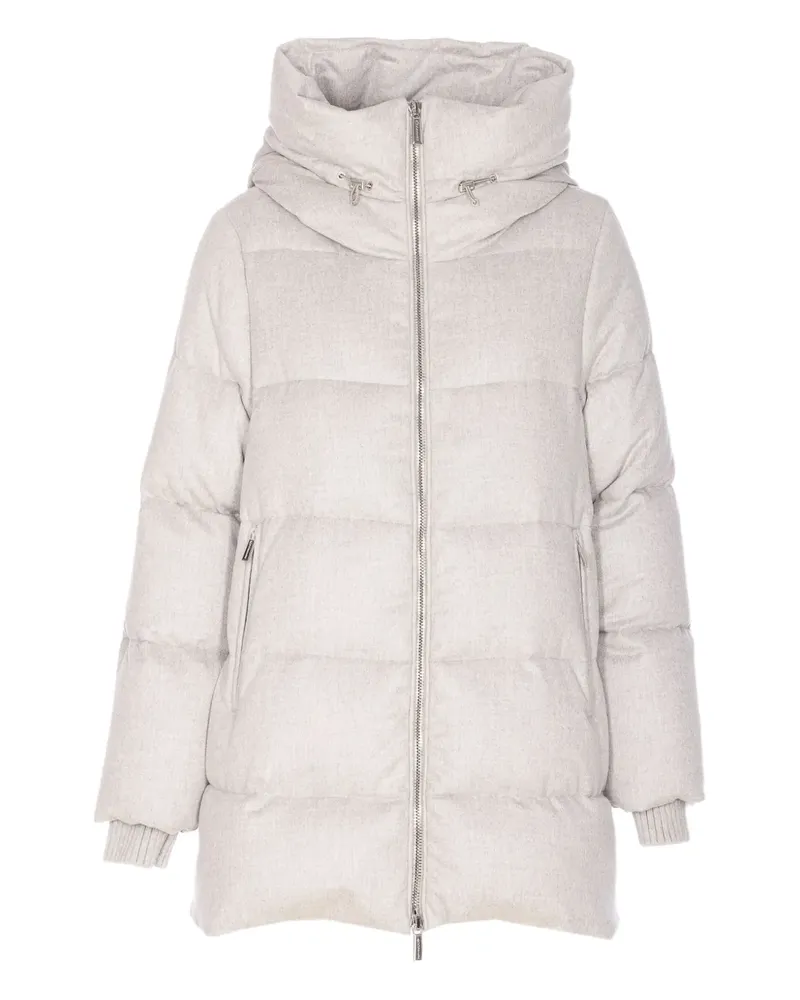 MOORER Carinzia padded-hooded jacket - Nude Nude