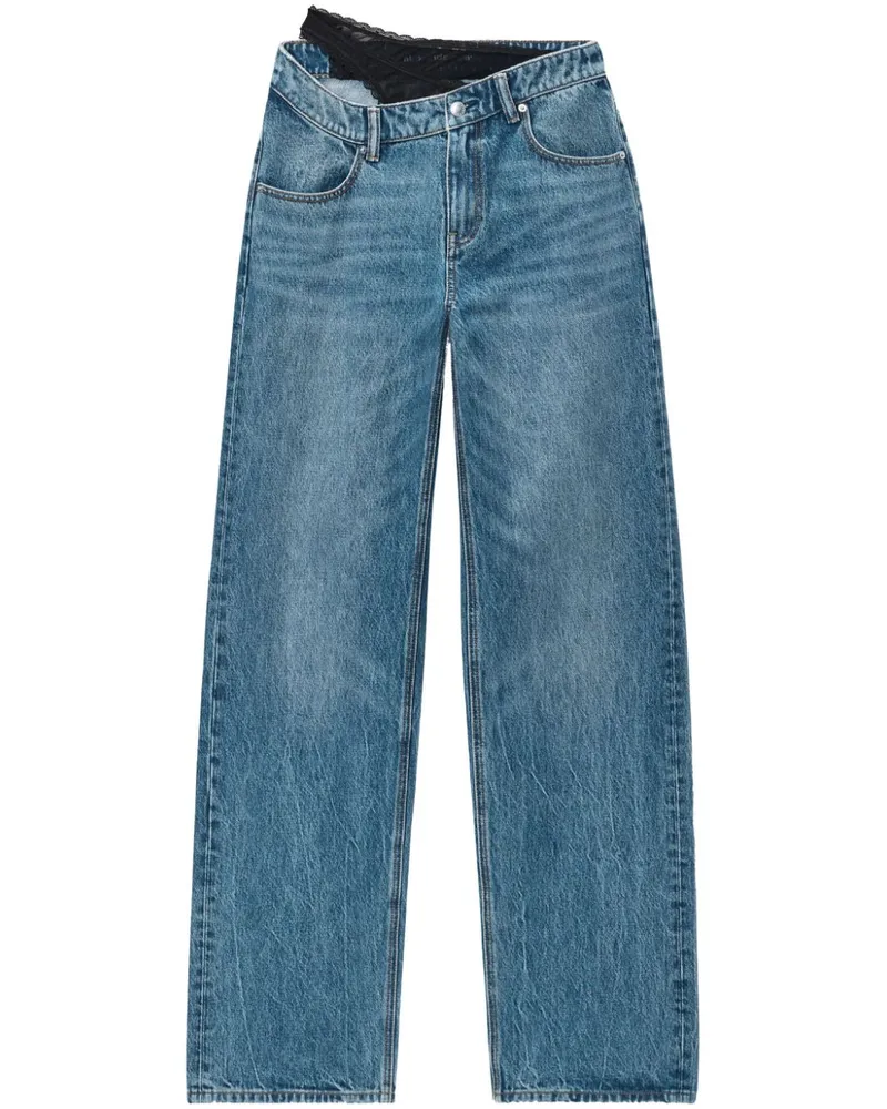 Alexander Wang Jeans mit asymmetrischem Bund - Blau Blau