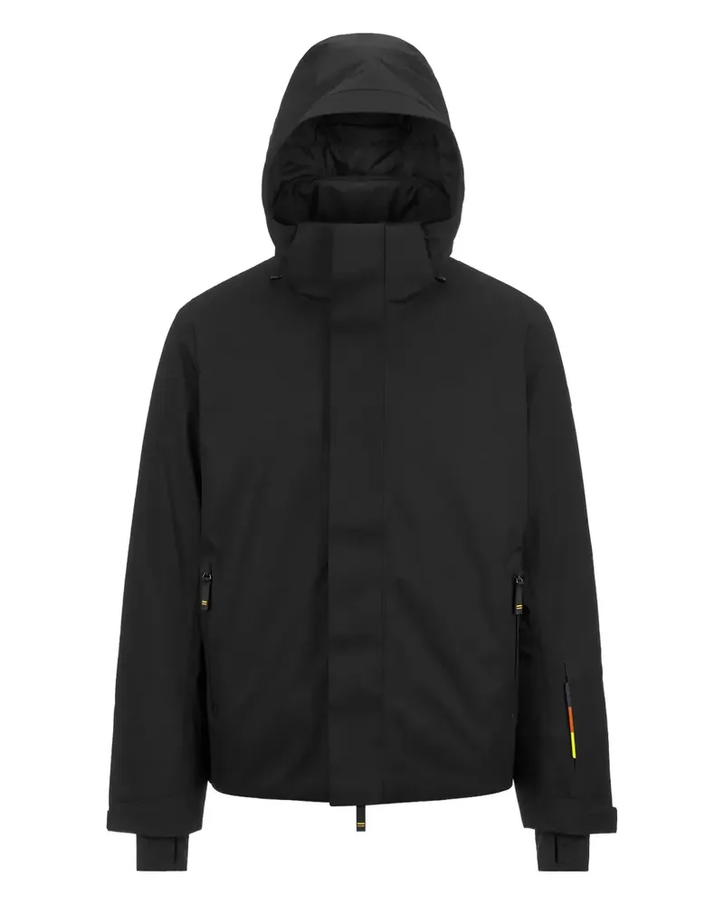 K-Way Jacke mit Kapuze - Schwarz Schwarz