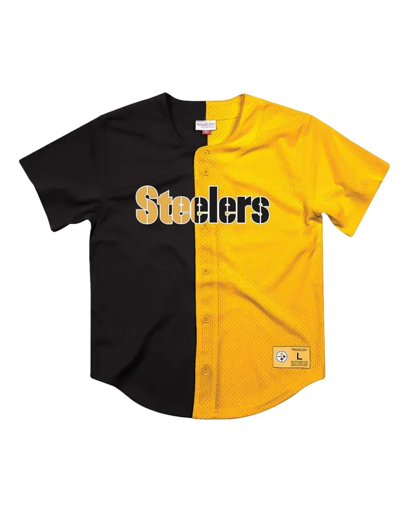 Mitchell & Ness NFL Pittsburgh Steelers Hemd - Schwarz Schwarz
