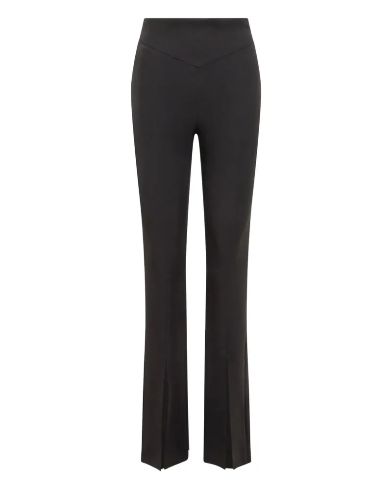 ACTUALEE Hose mit Schlitz - Schwarz Schwarz
