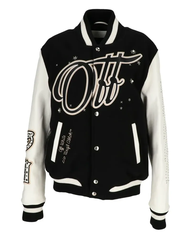 OFF-WHITE Wo Bling Stars bomber jacket - Schwarz Schwarz