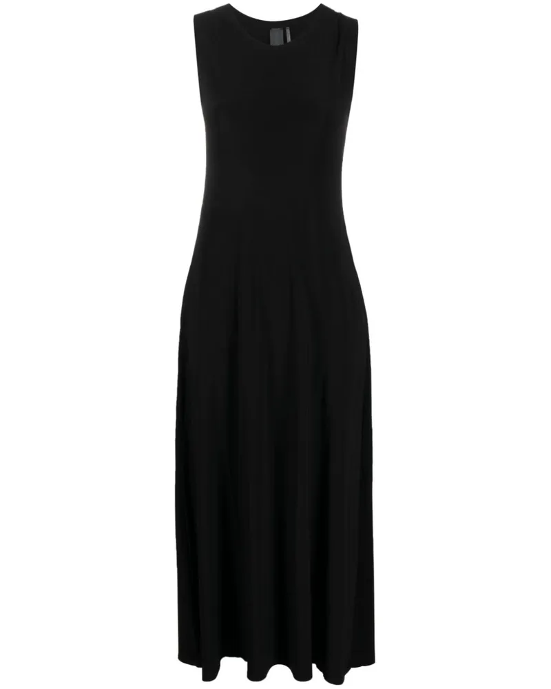 Norma Kamali Ärmelloses Samtkleid - Schwarz Schwarz
