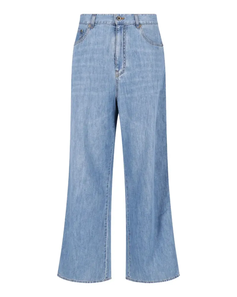 Miu Miu Chambray pants - Blau Blau
