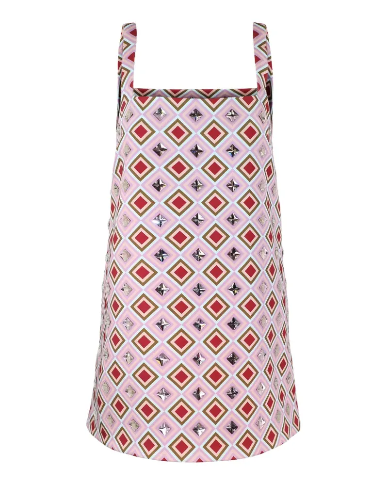 Retrofête Zephyra geometric mini dress - Rosa Rosa