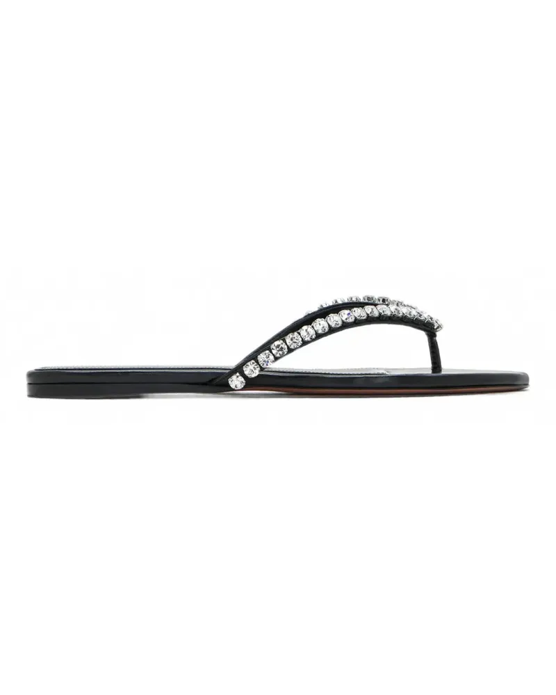 Amina Muaddi Gigi crystal-embellished thong sandals - Schwarz Schwarz
