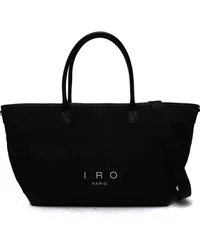 IRO Großer Cab Canvas-Shopper Schwarz