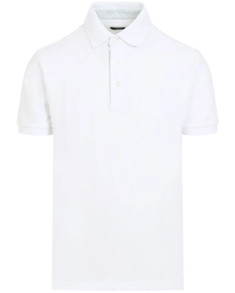 Etro Klassisches Poloshirt - Weiß Weiß