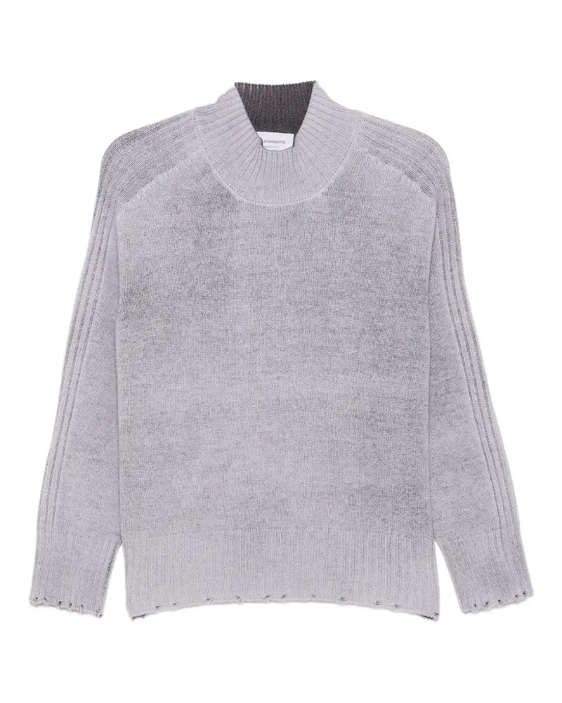 Arovescio Pullover im Distressed-Look mit gerippten Ärmeln - Grau Grau