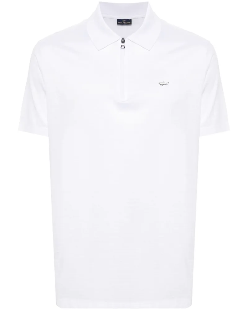 Paul & Shark Poloshirt mit Logo-Applikation - Weiß Weiß