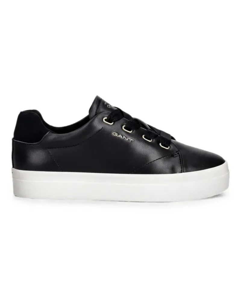 Gant Avona Sneakers aus Leder - Schwarz Schwarz