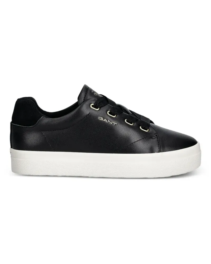 Gant Avona Sneakers aus Leder - Schwarz Schwarz