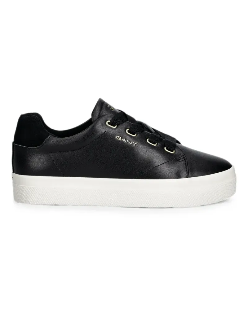 Gant Avona Sneakers aus Leder - Schwarz Schwarz