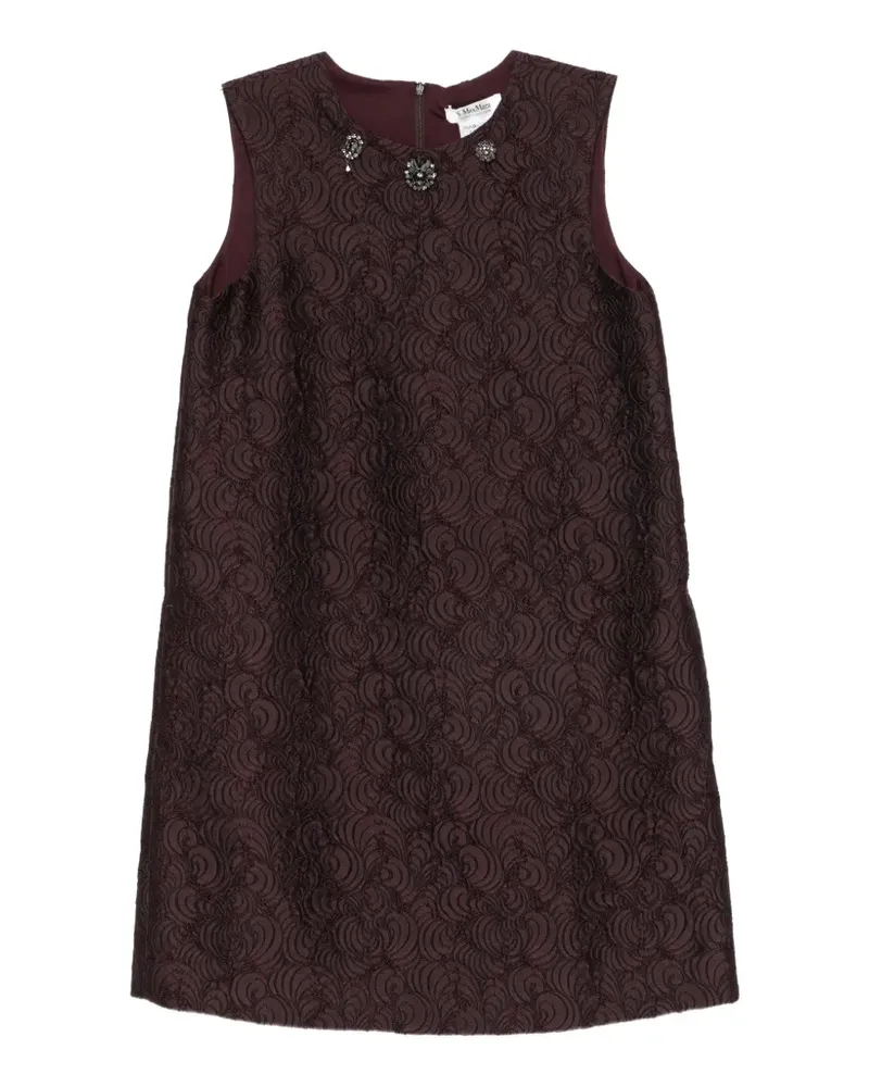 Max Mara Vicolo Minikleid mit Kristallen - Violett Violett