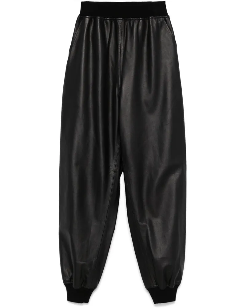 Frenckenberger Hose aus Leder - Schwarz Schwarz