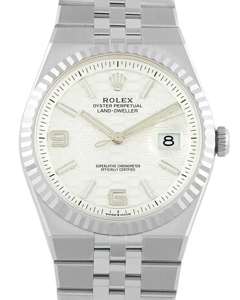 Rolex Oyster Perpetual Land-Dweller 40mm - Weiß Weiß