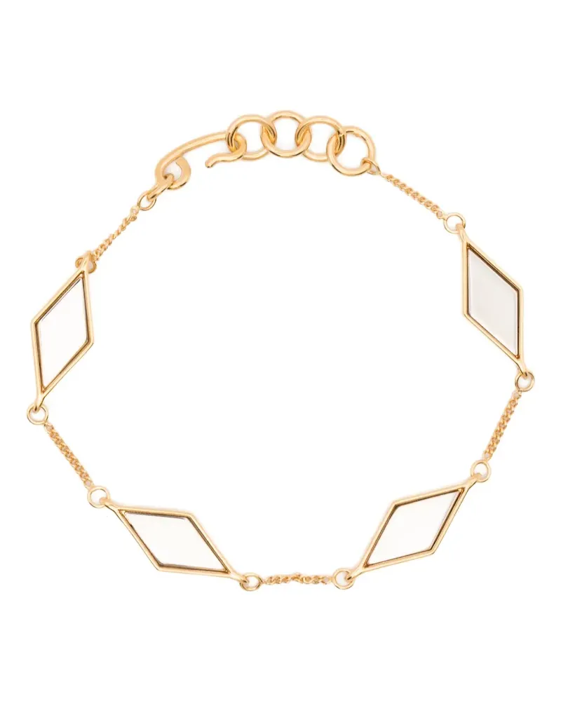 Jil Sander Armband mit Rhombus-Anhänger - Gold Gold