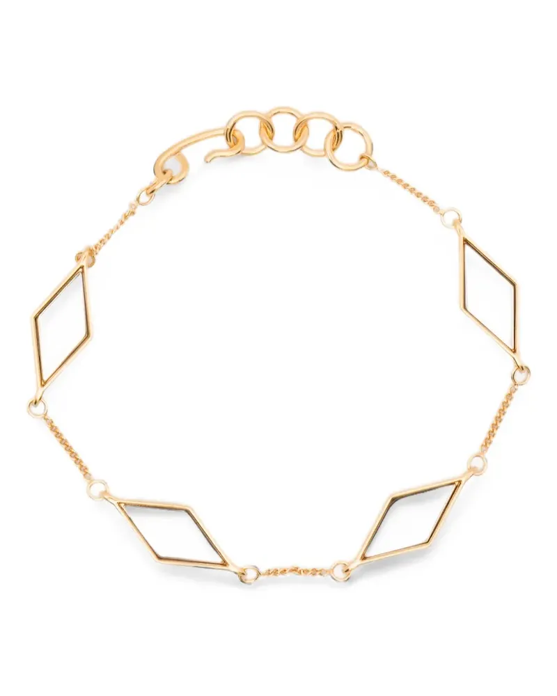 Jil Sander rhombus-charm bracelet - Gold Gold