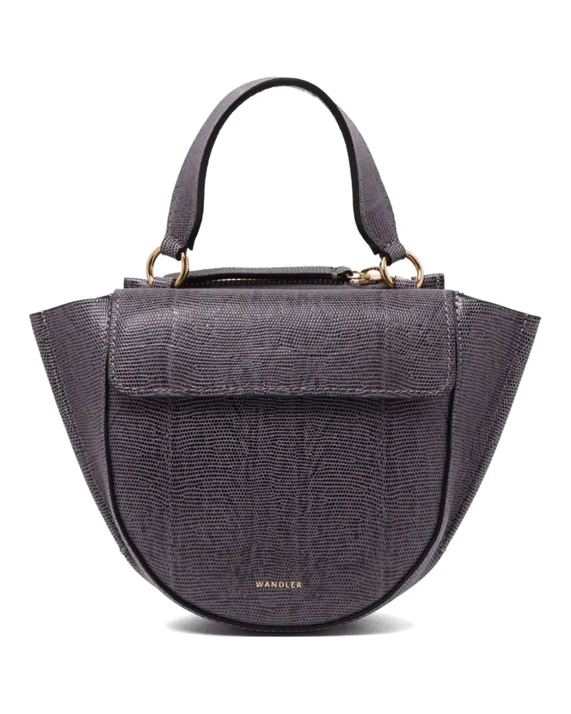WANDLER Strukturierte Hortensia Schultertasche - Violett Violett