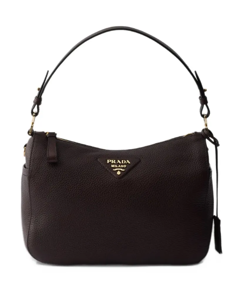 Prada Mittelgroße Schultertasche - Braun Braun