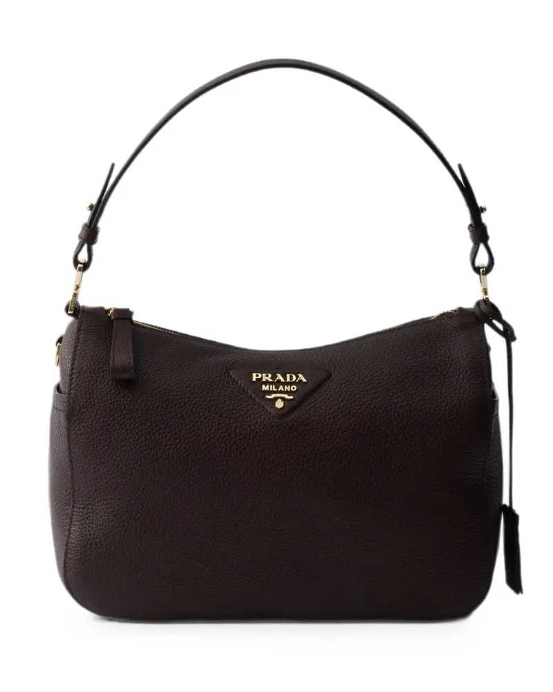 Prada Mittelgroße Schultertasche - Braun Braun