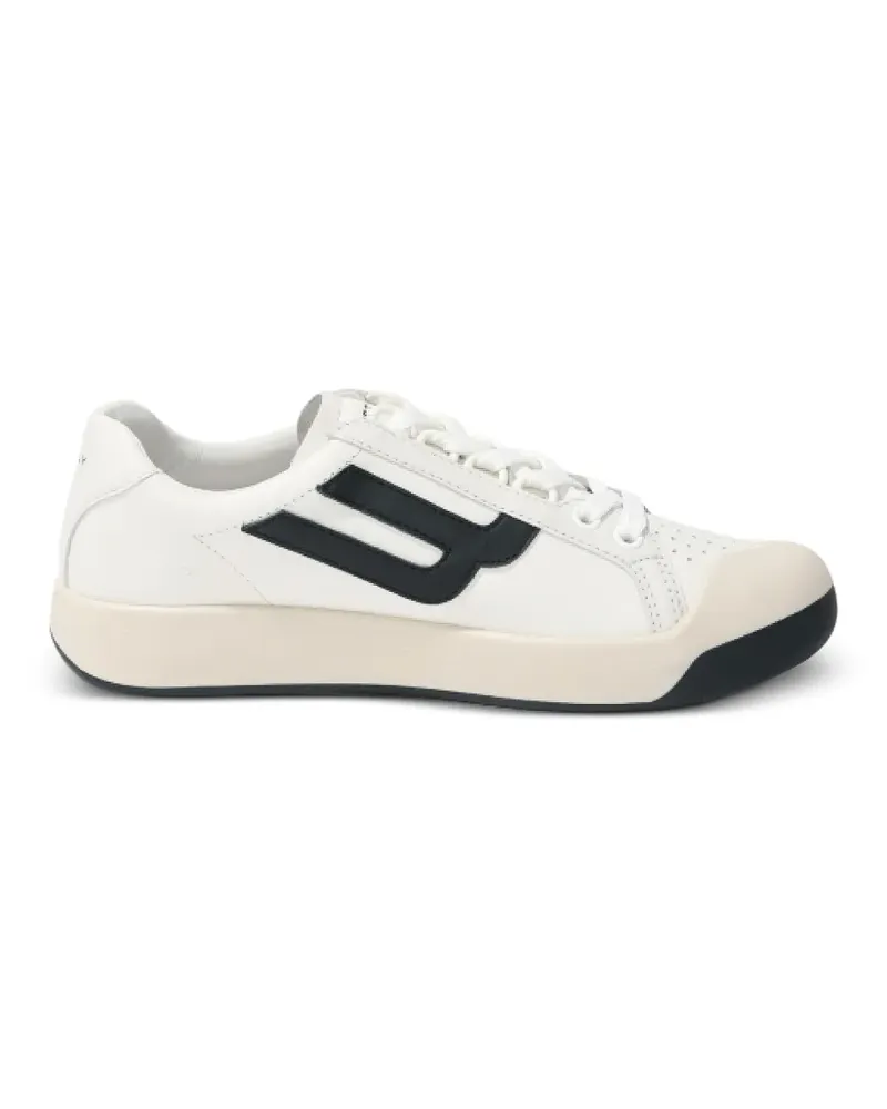 Bally Competition logo-patch perforated sneakers - Weiß Weiß