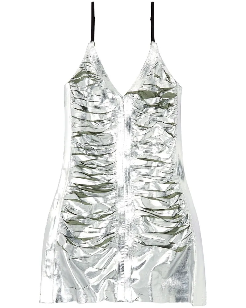 Diesel D-Iamante Minikleid - Silber Silber