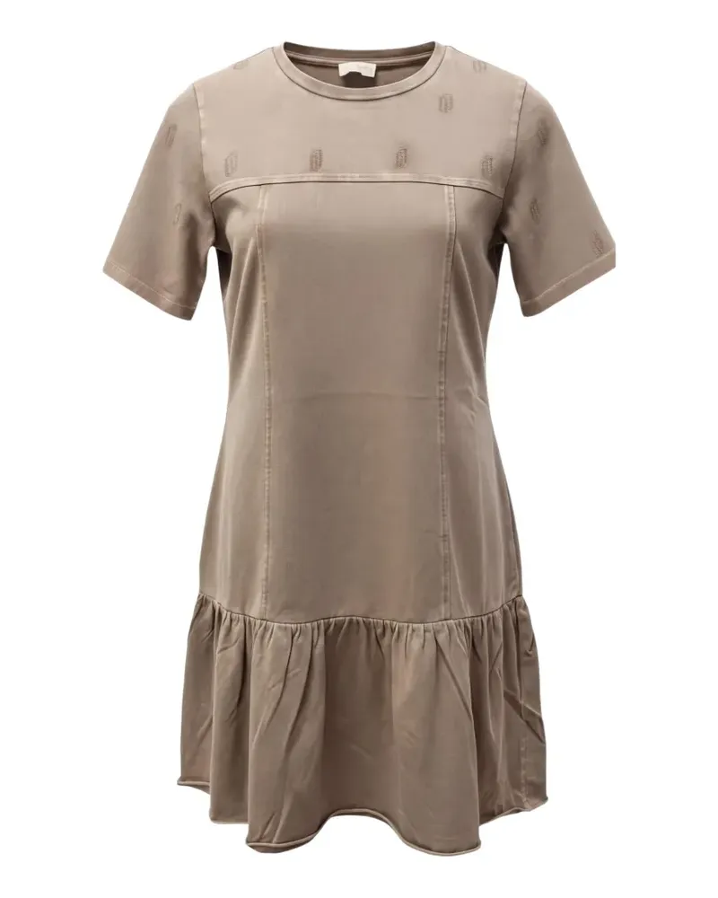Liu Jo Minikleid mit Rüschen - Nude Nude