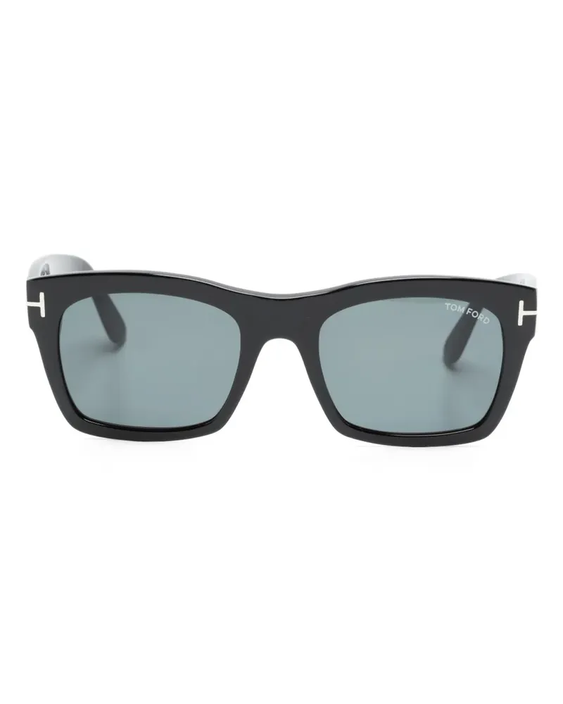 Tom Ford Sonnenbrille mit eckigem Gestell - Schwarz Schwarz