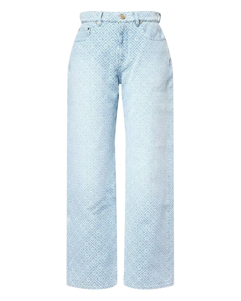 Casablanca Paris Gemusterte Jeans - Blau Blau