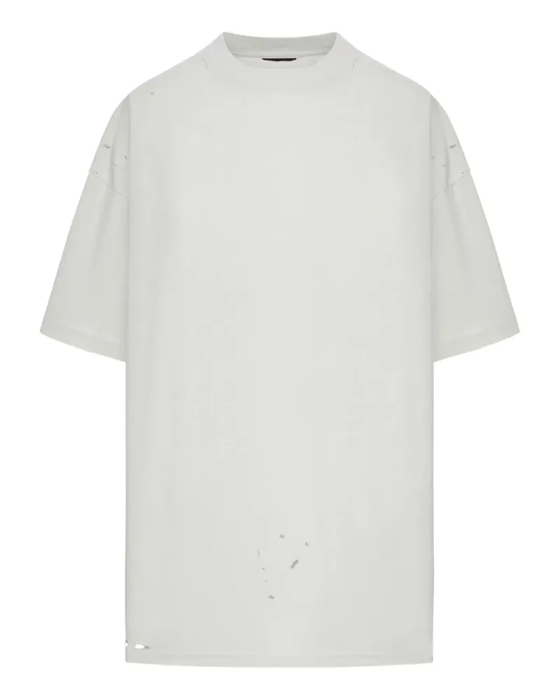 Balenciaga T-Shirt im Distressed-Look - Weiß Weiß