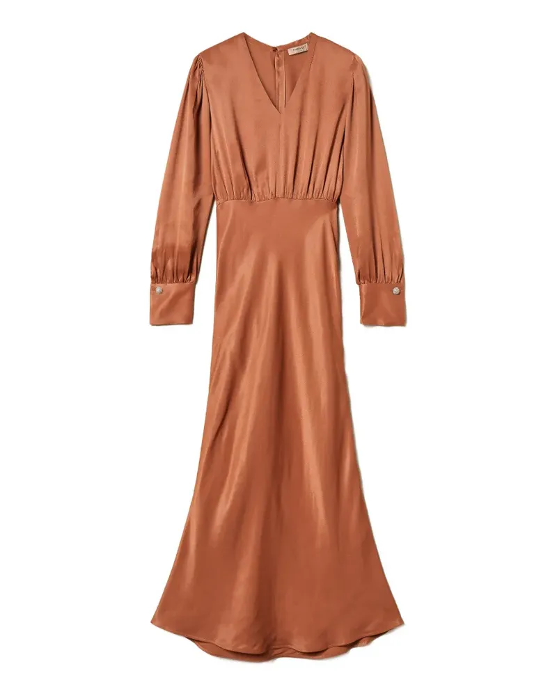 Twin-Set long satin dress - Braun Braun