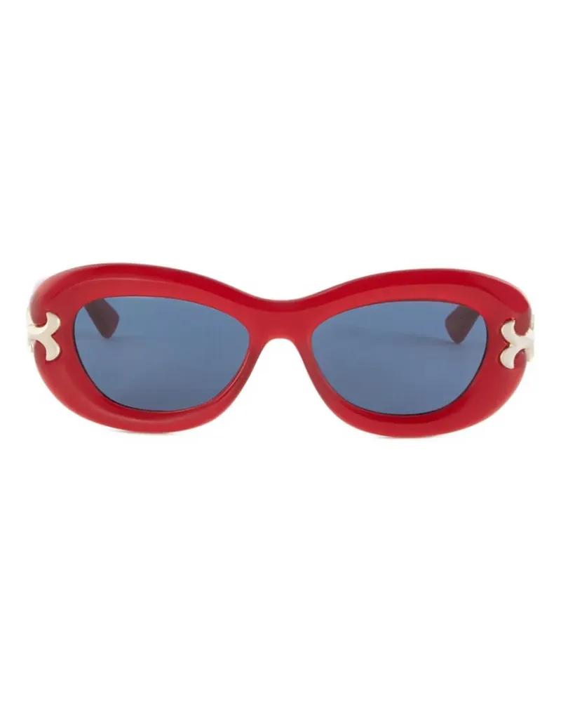 Emilio Pucci Sonnenbrille mit ovalem Gestell - Rot Rot