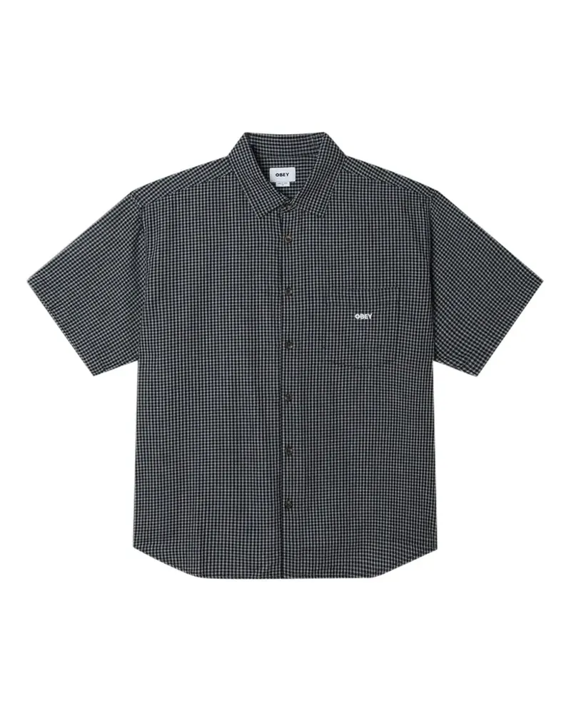 Obey BigWig Frank gingham short-sleeve shirt - Schwarz Schwarz
