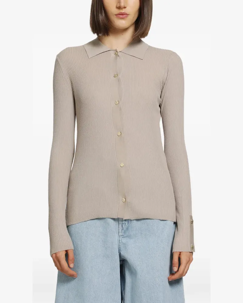 Max Mara Max Mara Gerippter Cardigan - Nude Nude