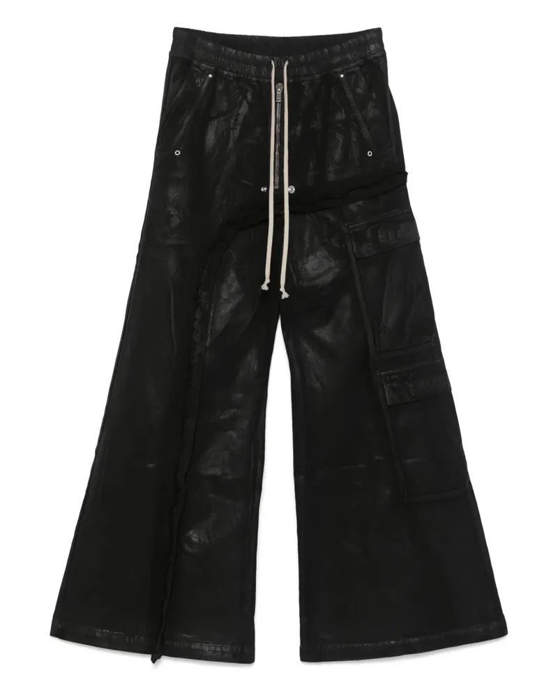 DRKSHDW by Rick Owens Imbalance Double Cargo Jumbo Belas Jeans - Schwarz Schwarz