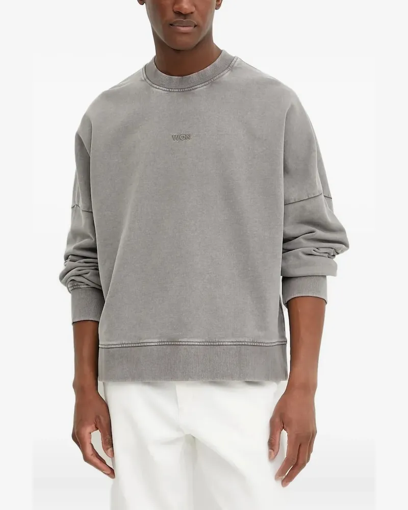Won Hundred Sweatshirt mit Stickerei - Grau Grau