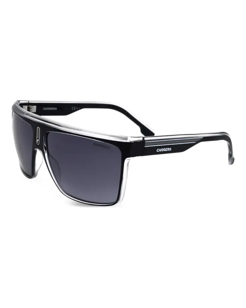 Carrera Sonnenbrille mit eckigem Gestell - Schwarz Schwarz