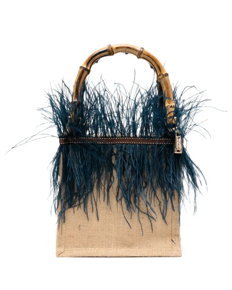 La Milanesa Kleiner Violetta Tote Bag - Nude Nude