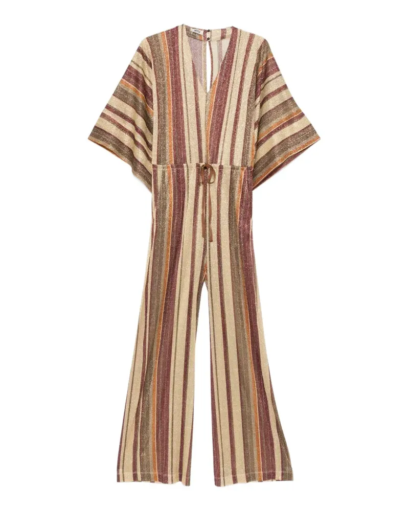 SIYU Gestreifter Jumpsuit - Gold Gold
