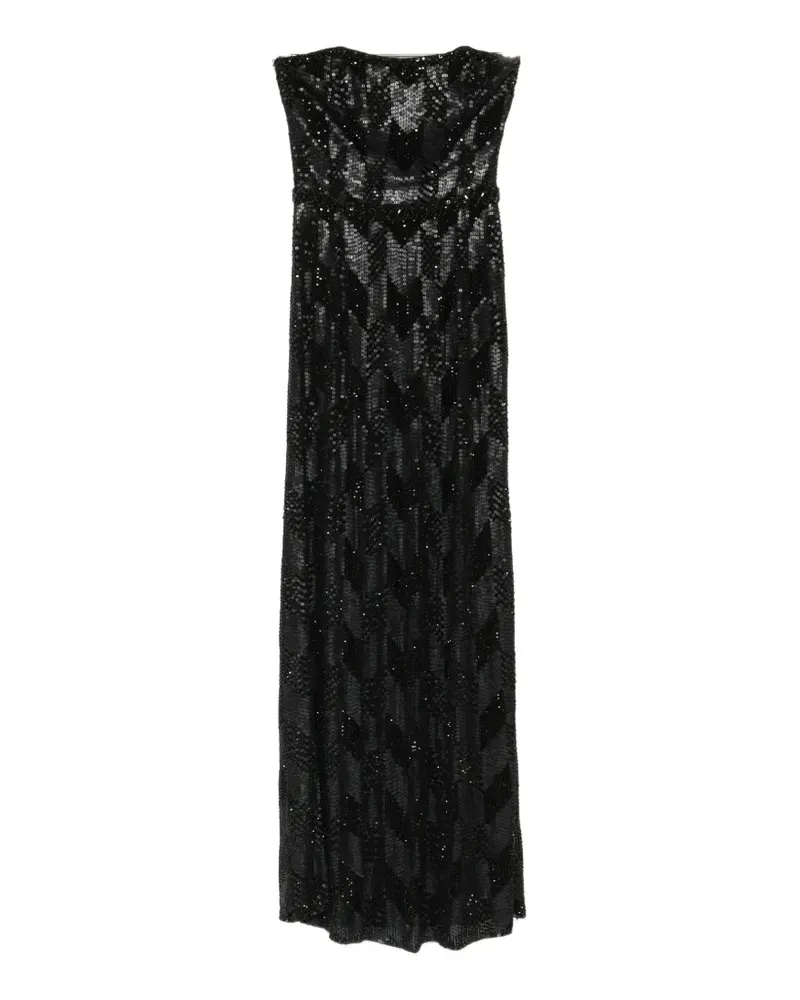 Jenny Packham sequin-embellished evening gown - Schwarz Schwarz