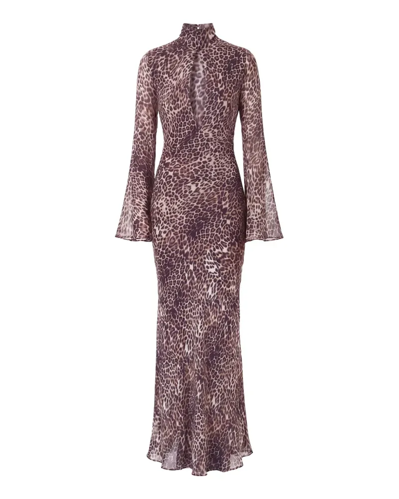 NICHOLAS Kleid mit Leopardenprint - Nude Nude