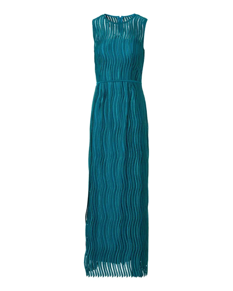 Akris Wave Guipure maxi dress - Blau Blau