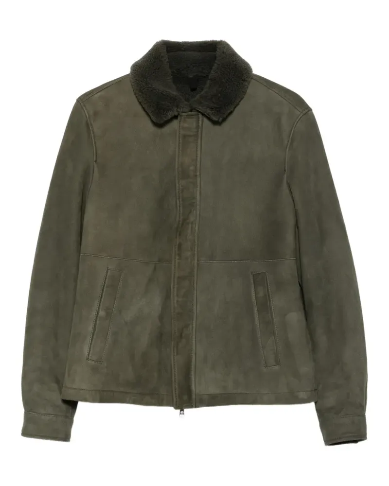 Tagliatore Stow suede jacket - Grün Grün