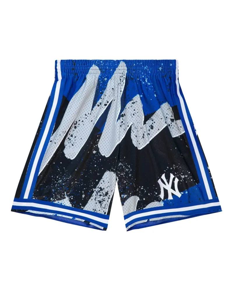 Mitchell & Ness x MLB NY Yankees Hyper Hoops Shorts - Schwarz Schwarz