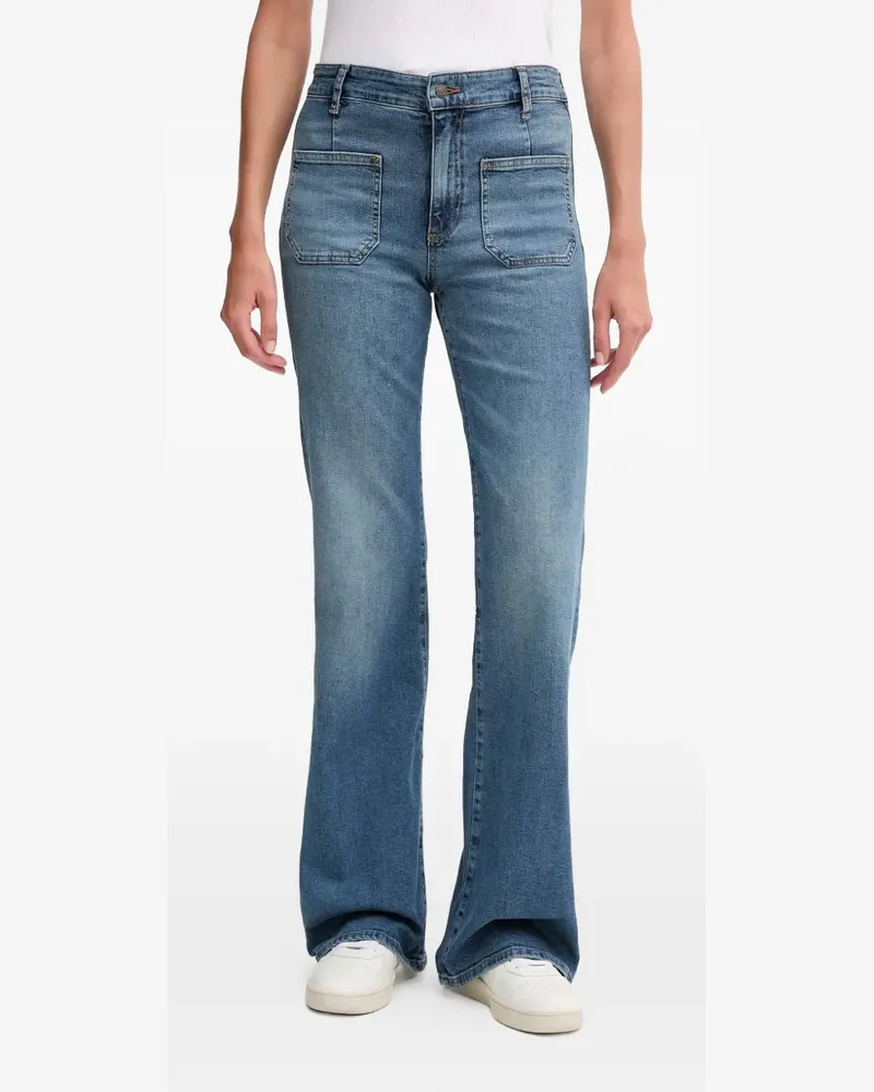 JOOP! patch pocket denim flared jeans - Blau Blau