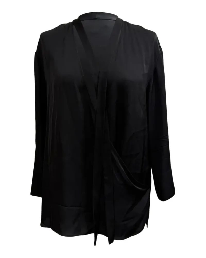 Theory tie-front relaxed blouse - Schwarz Schwarz