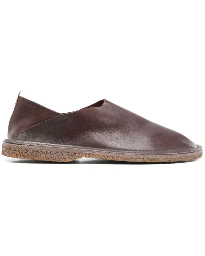 Moma Slipper aus Leder - Braun Braun